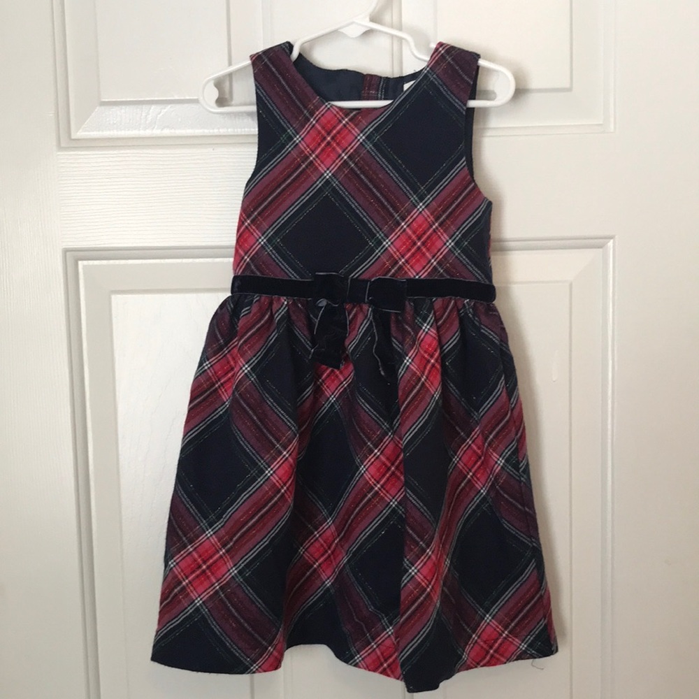Girls H&M 4-5 plaid dress